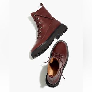 Madewell Lace-up Boots - Size 9 - The Rayna - NWT